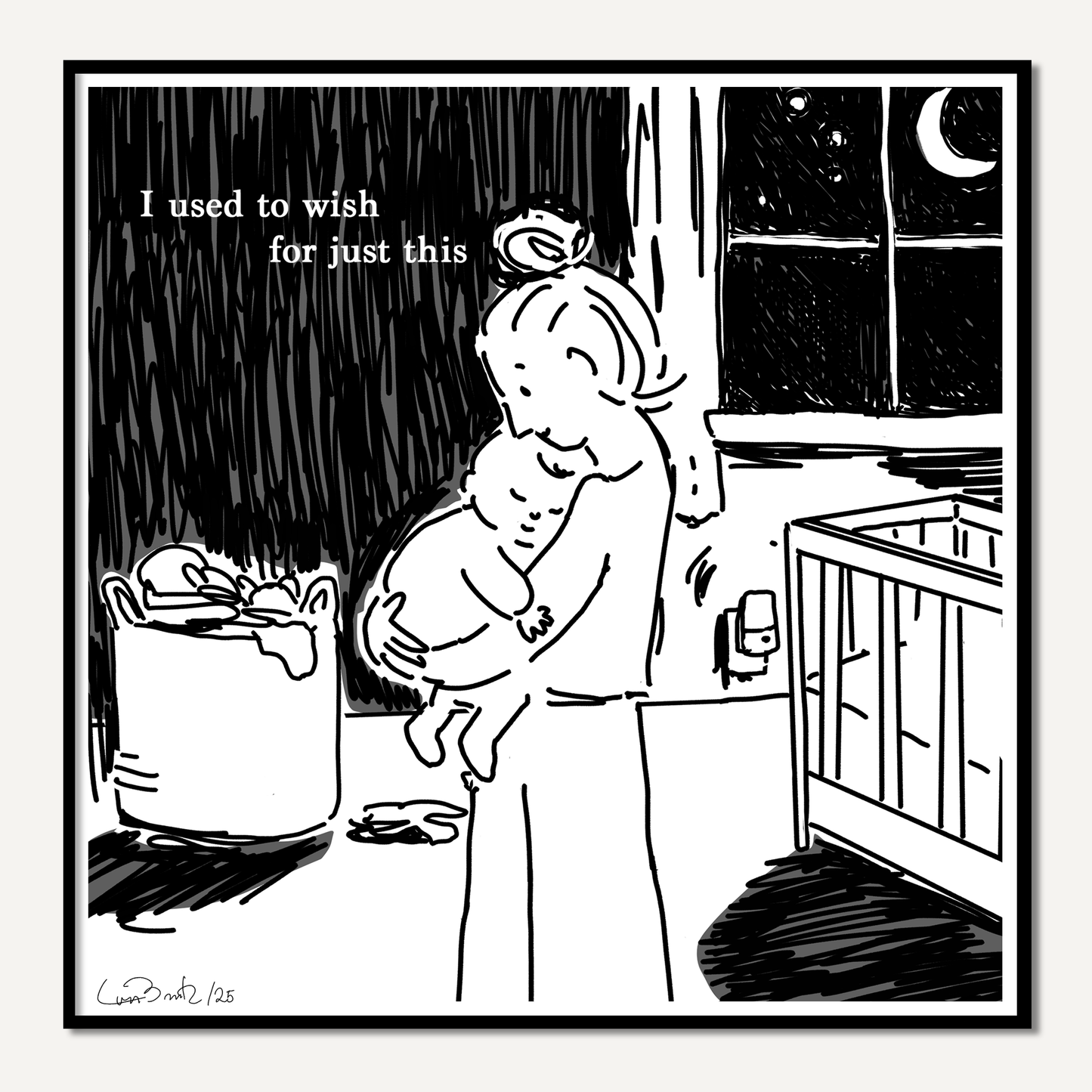 "I Used To Wish For Just This" (Night) - Signed Art Print