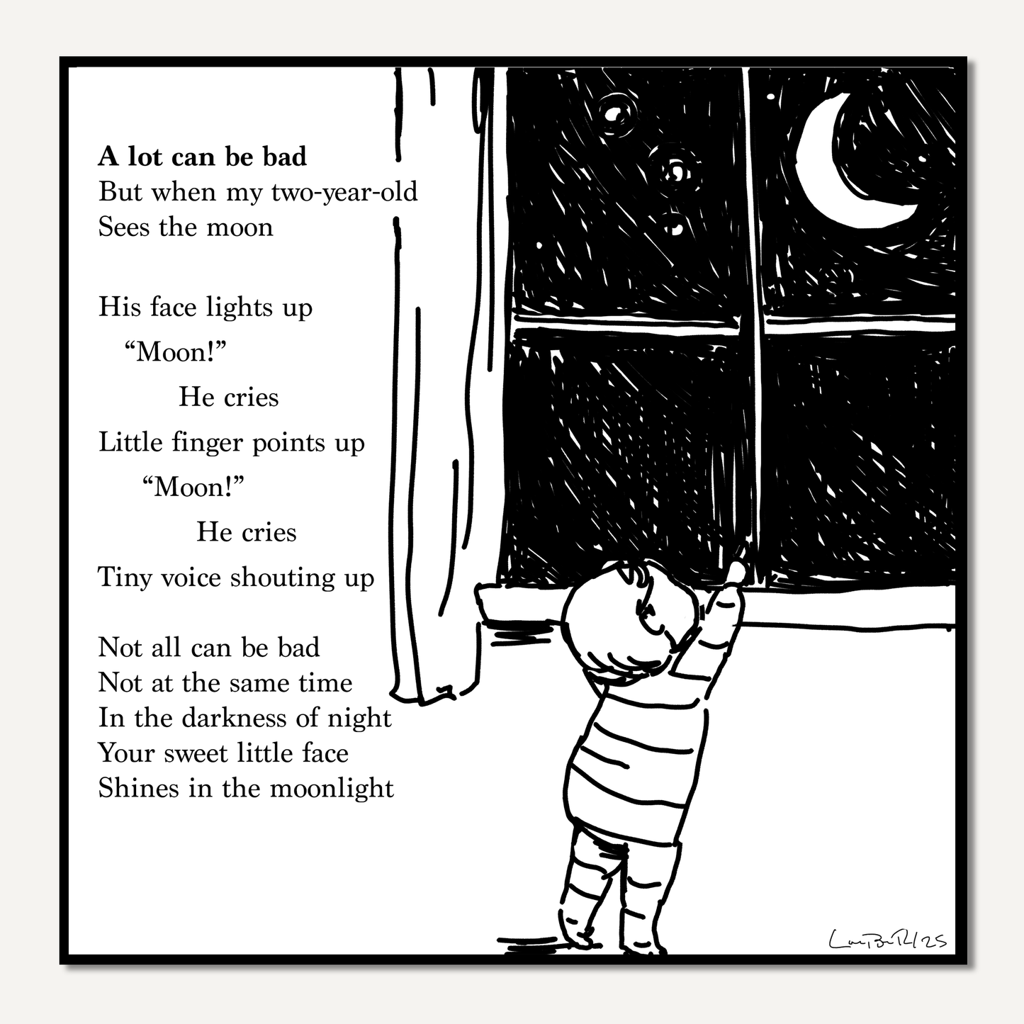 "Moon" - Signed Art Print