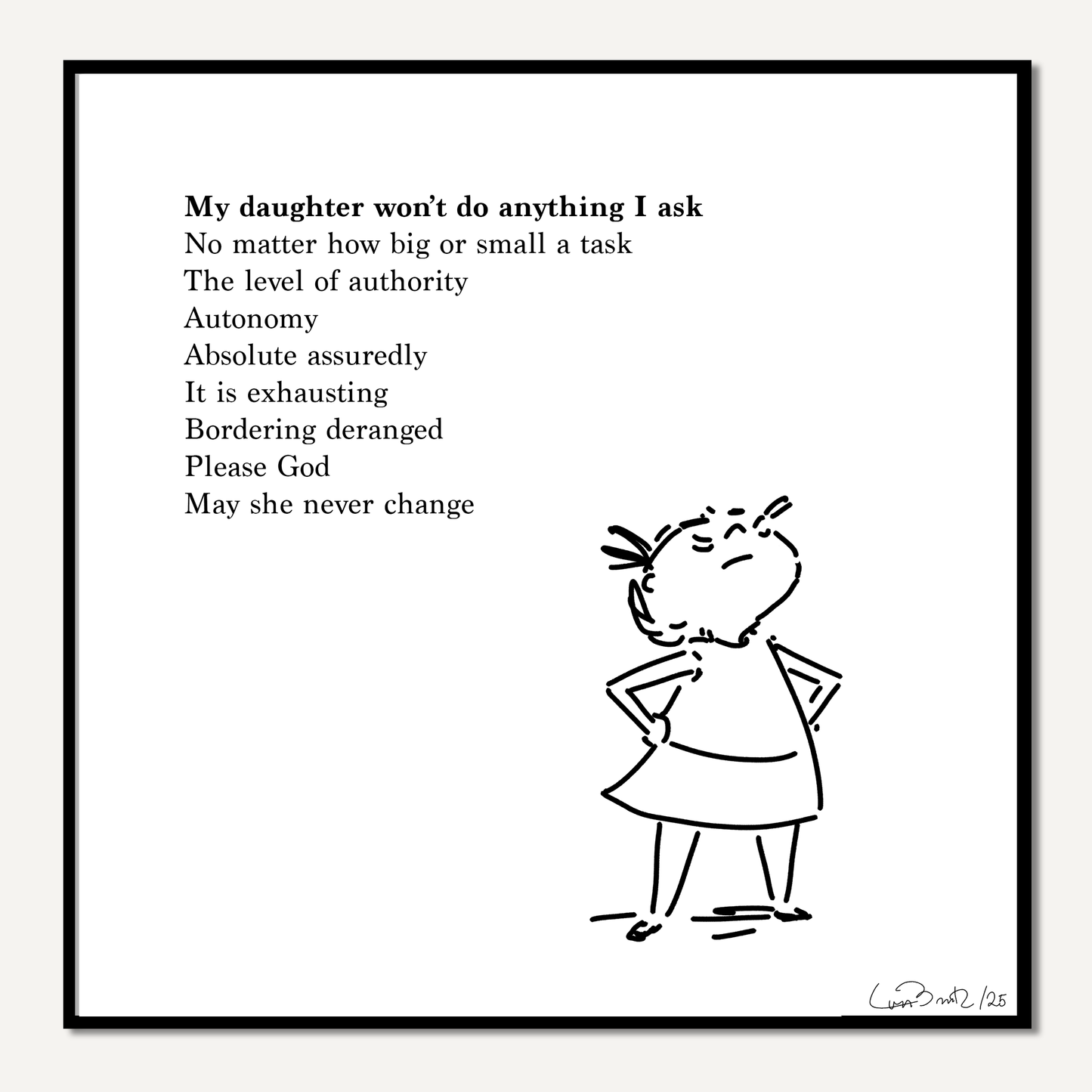 "My Daughter" - Signed Art Print